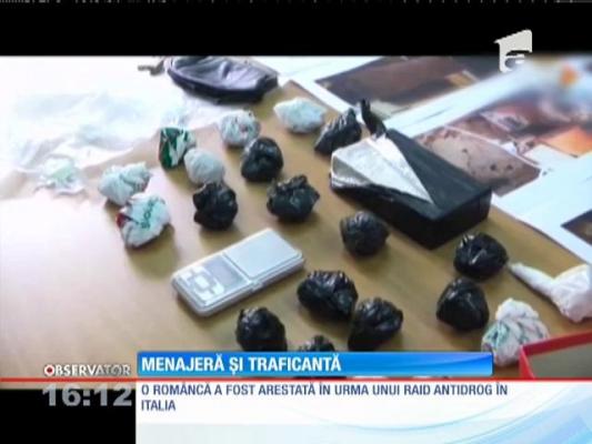 O menajeră româncă, arestată în Italia pentru trafic de droguri