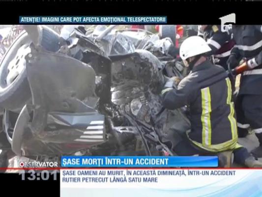 Şase oameni au murit într-un accident auto de groază