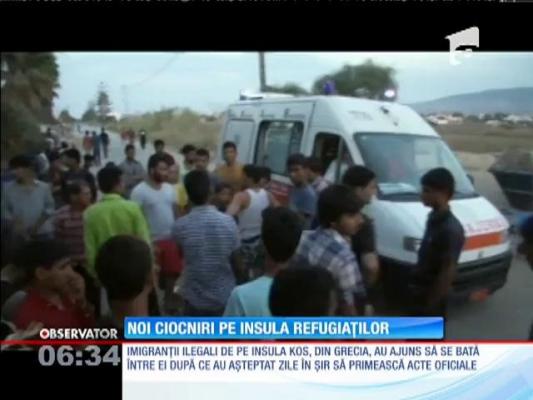 Zeci de imigranţi din câteva ţări asiatice s-au luptat cu pietre şi bâte pe insula Kos