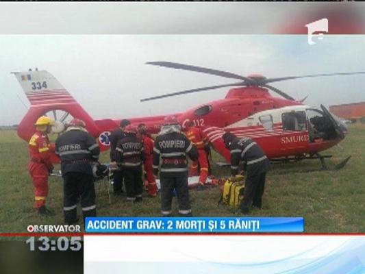 Accident grav la ieşirea din Afumaţi. Doi oameni au murit şi cinci au fost grav răniţi