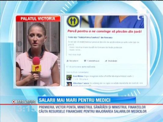 Salarii mai mari pentru medici