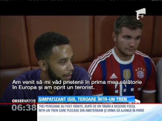 Atentat dejucat într-un tren de călători. Teroristul înarmat a fost imobilizat de 3 militari