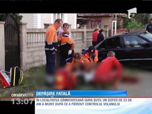 O depăşire banală i-a adus sfârşitul unui tânăr din judeţul Dâmboviţa