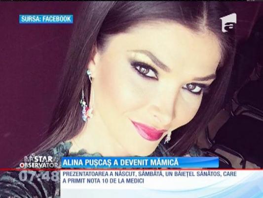 Alina Puşcaş a devenit mămică