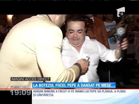 La botezul fiicei, Pepe a dansat pe mese