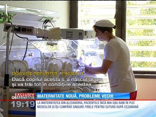 La maternitatea din Alexandria, pacientele încă mai dau bani în plic medicilor