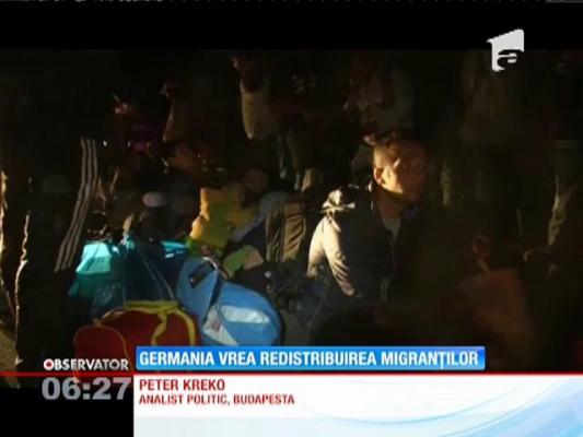 Germania vrea redistribuirea migranților