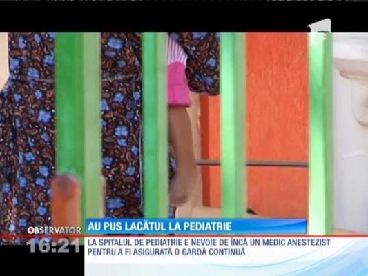 Secţia de Terapie Intensivă de la spital de pediatrie din Prahova, închisă din cauza lipsei de medici anestezişti