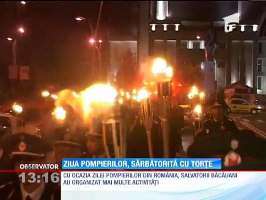 Ziua pompierilor a fost sărbătorită cu torţe