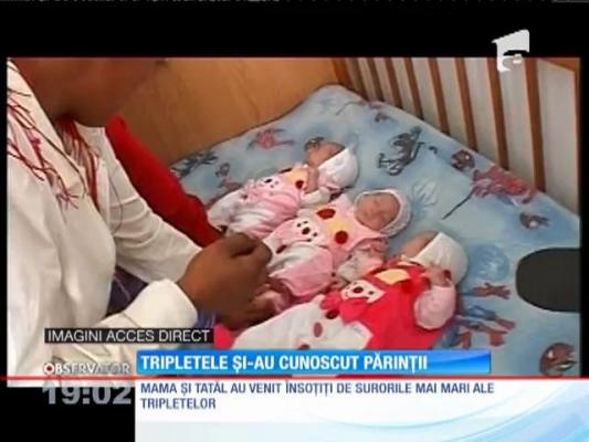 Tripletele abandonate și-au cunoscut părinții fără suflet. 100 familii sunt interesate de soarta fetițelor