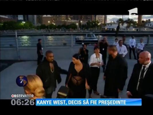 Rapperul american Kanye West vrea să fie președintele SUA