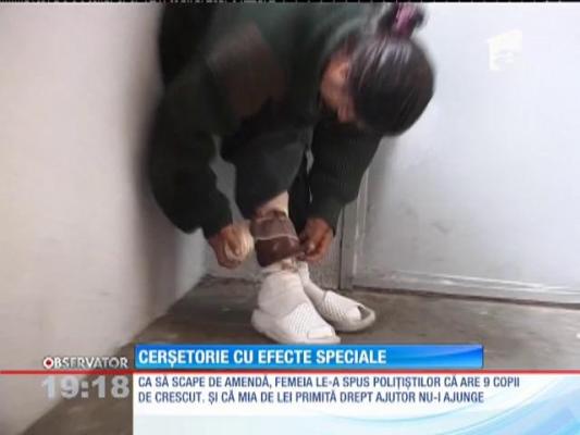 O sărmană şi-a inventat o rană cu ajutorul unui ficat de porc!