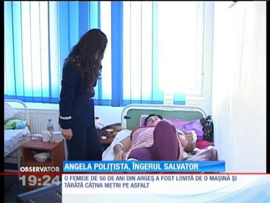 O tânără poliţistă din Argeş, îngerul salvator al unei femei de 50 de ani