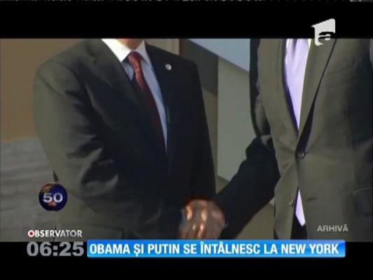 Barack Obama şi Vladimir Putin se vor întâlni luni, la New York