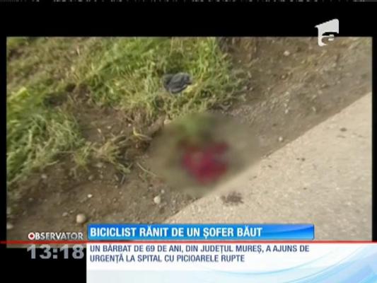 Un bătrân de 69 de ani a fost rănit de un şofer băut