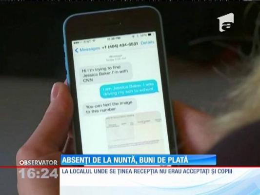 Un cuplu din SUA s-a trezit că are de plătit meniurile de la o nuntă la care nu a participat