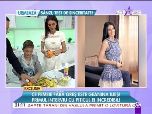 Geanina Ilieș, cu fiul la "Răi da' buni"