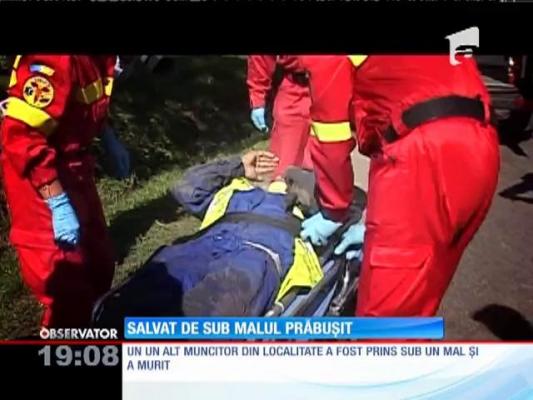 Un tânăr din Argeş a fost la un pas să sfârşească îngropat de viu în timp ce lucra la o canalizare