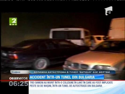 Accident în lanț într-un tunel din Bulgaria. Trei oameni au murit şi alţi 14 au fost răniţi