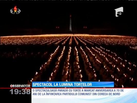 Parada impresionantă în Coreea de Nord, la aniversarea a 70 de ani de la înfiinţarea Partidului Comunist