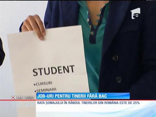 Job-uri pentru tinerii fără BAC