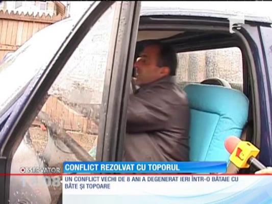 MĂCEL: Scandal cu bâte şi topoare într-o comună din Argeş