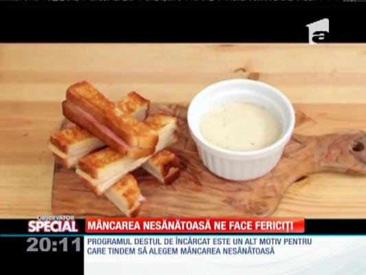 Special! Mâncarea nesănătoasă ne face fericiți