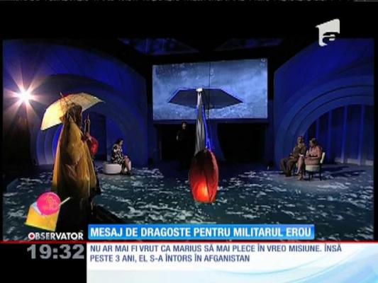 Mesaj de dragoste pentru un militar erou, la "Am ceva să-ţi spun"