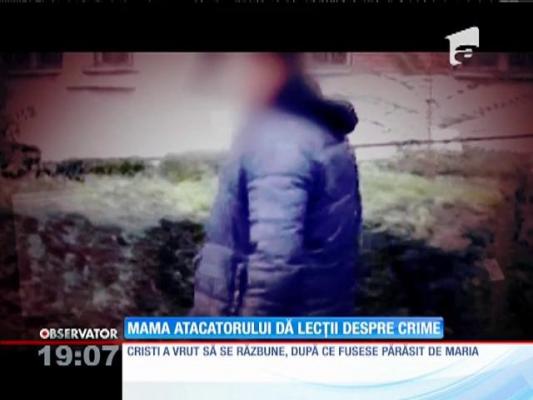 Mama elevului care şi-a atacat fosta iubită cu un cuţit dă lecții despre crime