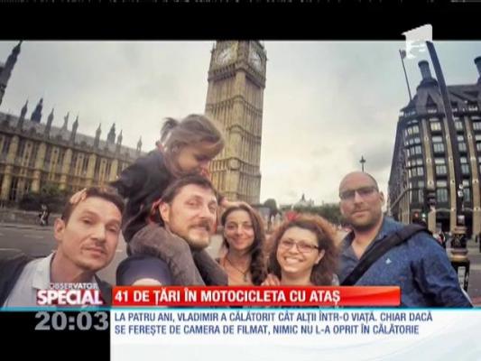 Special! Călătorie în familie, în motocicleta cu ataș