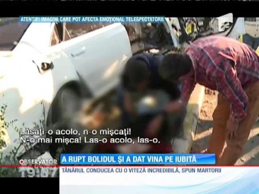 Un student marocan, pasionat de viteză, a făcut accident şi a dat vina pe iubita rănită!