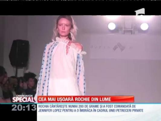 SPECIAL! Cea mai uşoară rochie din lume