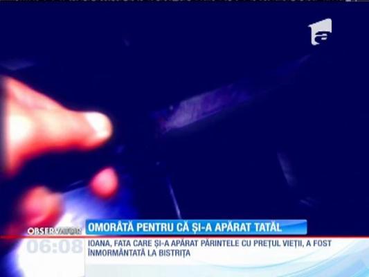 Ioana, fata care a fost înjunghiată mortal în fața propriului tată, a fost înmormântată
