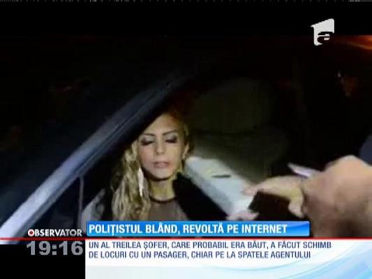 Cel mai blând poliţist a fost filmat la o razie, în Timişoara! I-a lăsat pe şoferi să-şi caute permisul acasă