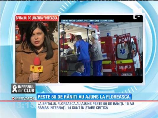 Incendiu în clubul Colectiv. Peste 50 de răniţi au ajuns la Floreasca