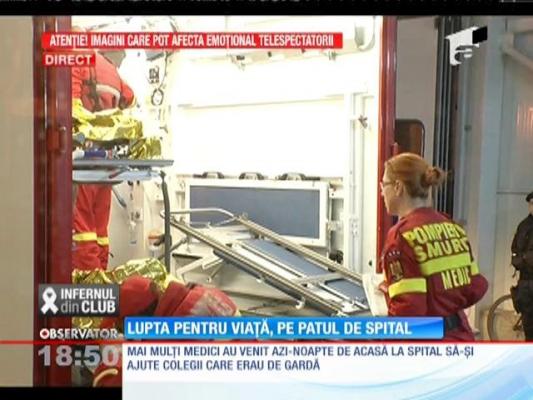 Incendiu în clubul Colectiv. 6 persoane în stare gravă la spital