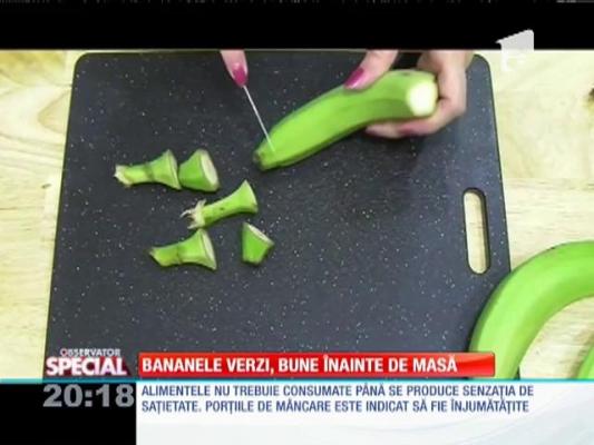 Special! Bananele verzi ajută la slăbit