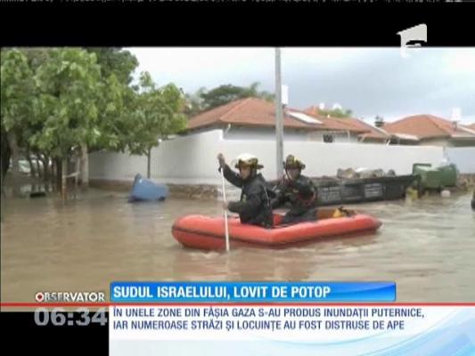 Sudul Israelului şi Fâşia Gaza, lovite de potop