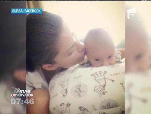 Alina Puşcaş, fotografie alături de fiul ei