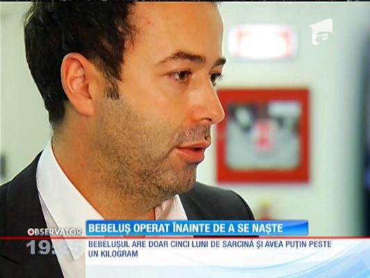 Premieră medicală! O fetiţă de doar un kilogram a fost operată în burta mamei