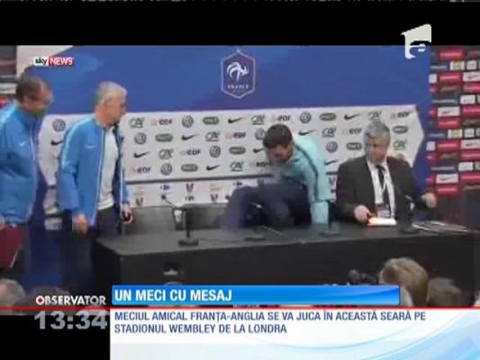 Meci amical cu mesaj între Anglia și Franța