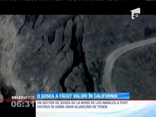O șosea a făcut valuri în California