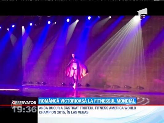 Anca Bucur a câştigat la Las Vegas trofeul FItness America World Champion 2015