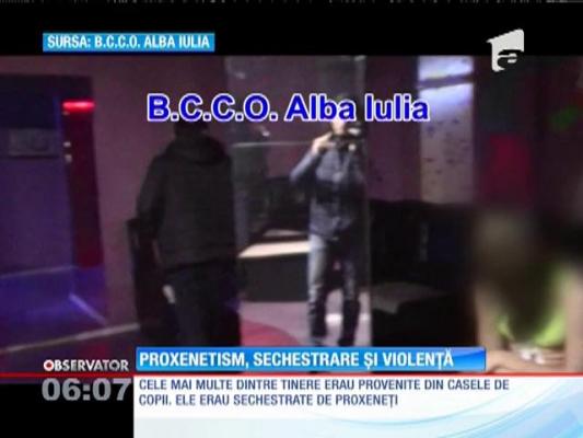 Mascaţii au descins în trei cluburi de striptease din Sibiu în care zeci de fete au fost obligate să se prostitueze