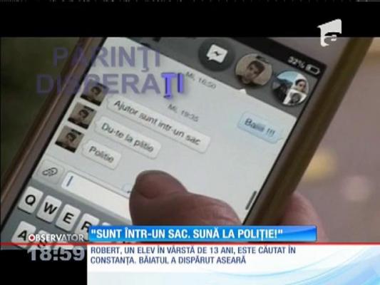 Robert, elevul dispărut în Constanța, de negăsit