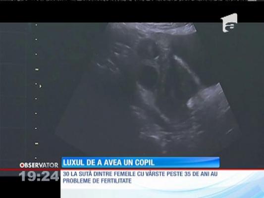 În România, 30% dintre femeile de peste 35 de ani nu pot concepe copii pe cale naturală