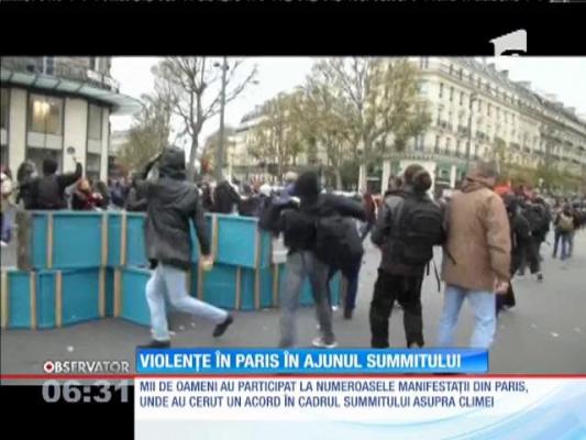 La Paris au avut loc proteste violente