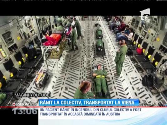 Rănit la Colectiv, transportat la Viena