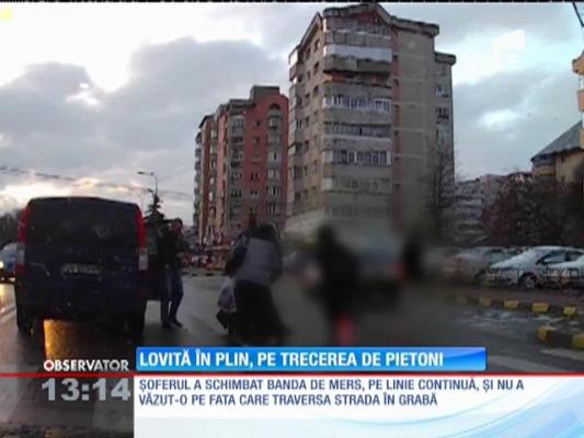 Adolescentă lovită în plin, pe trecerea de pietoni