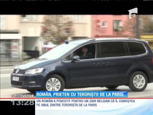 Un român, prieten cu teroriştii de la Paris